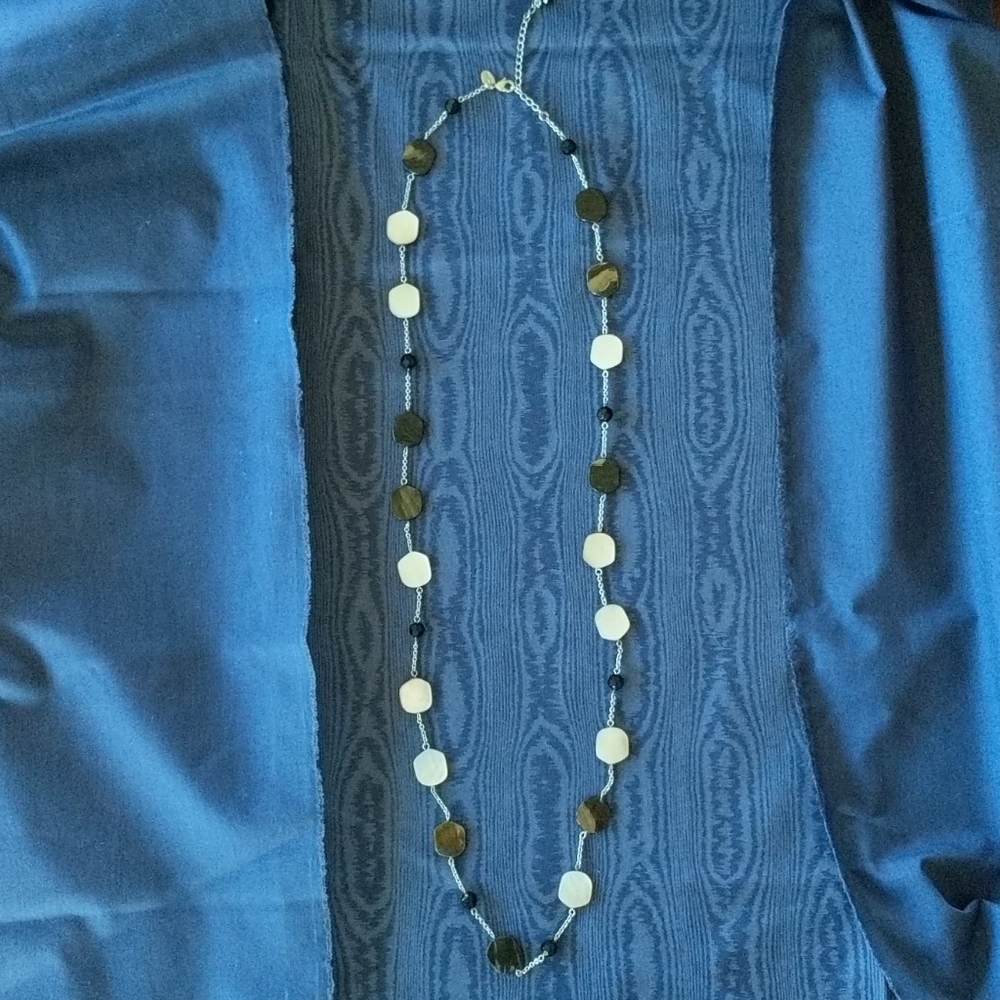 Lia Sophia long Necklace with shell picked.